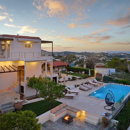Spacious Villa With Private Eco-Pool And Panoramic Sea View Ajía Pelajía Kültér fotó