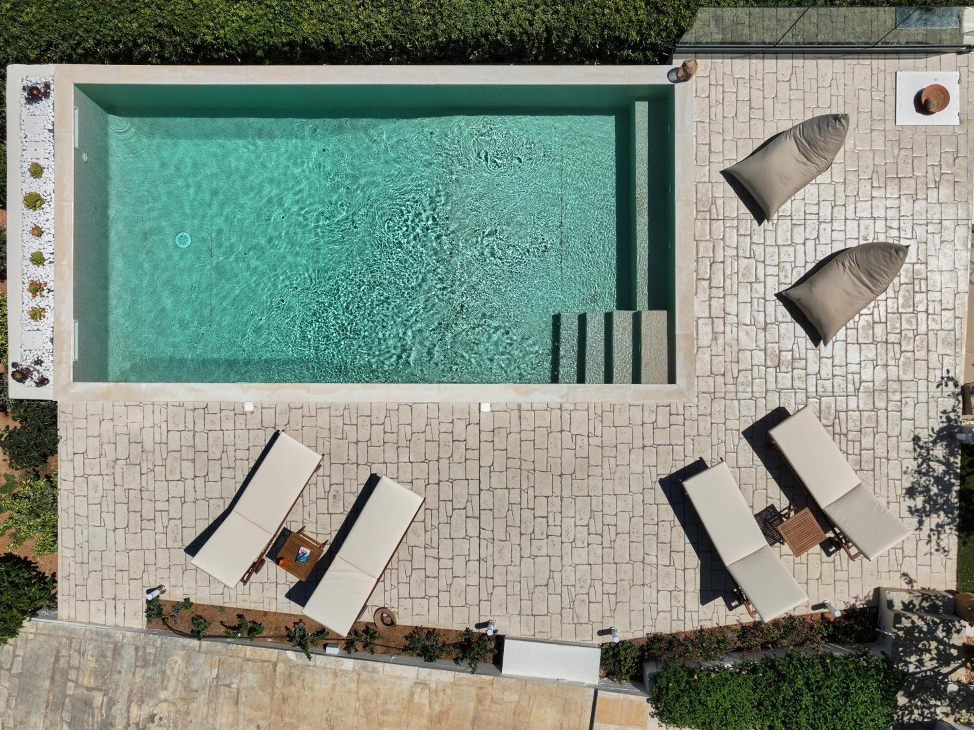Spacious Villa With Private Eco-Pool And Panoramic Sea View Ajía Pelajía Kültér fotó