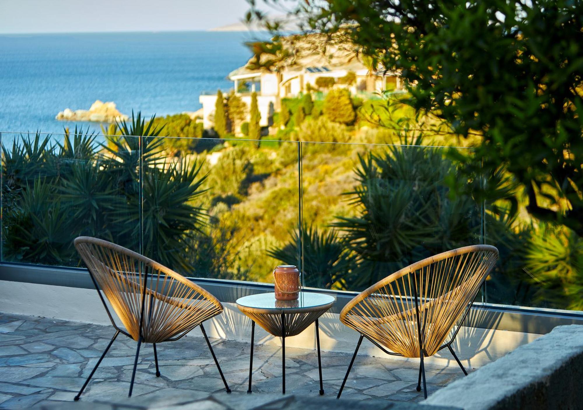 Spacious Villa With Private Eco-Pool And Panoramic Sea View Ajía Pelajía Kültér fotó