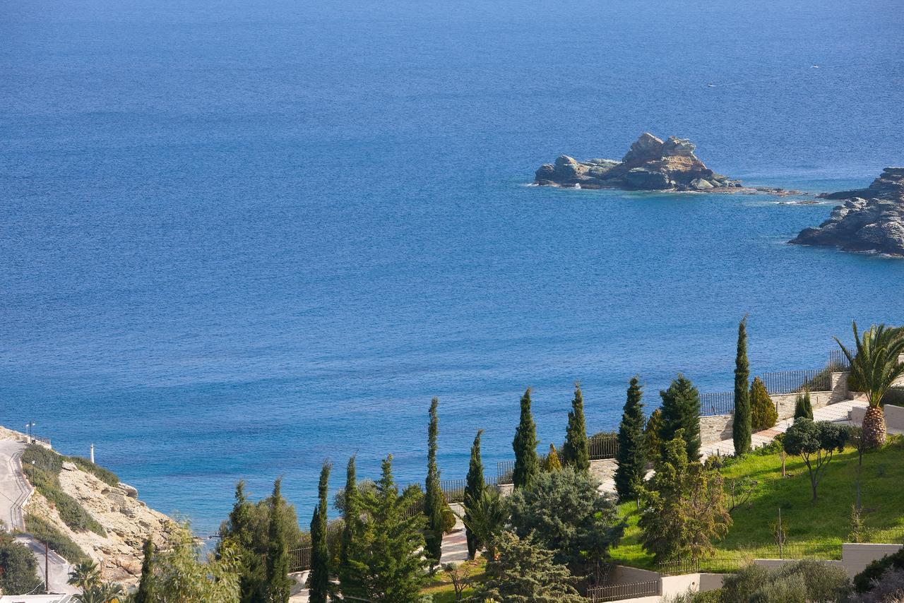 Spacious Villa With Private Eco-Pool And Panoramic Sea View Ajía Pelajía Kültér fotó